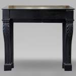 Fine Black marble Modillion mantel