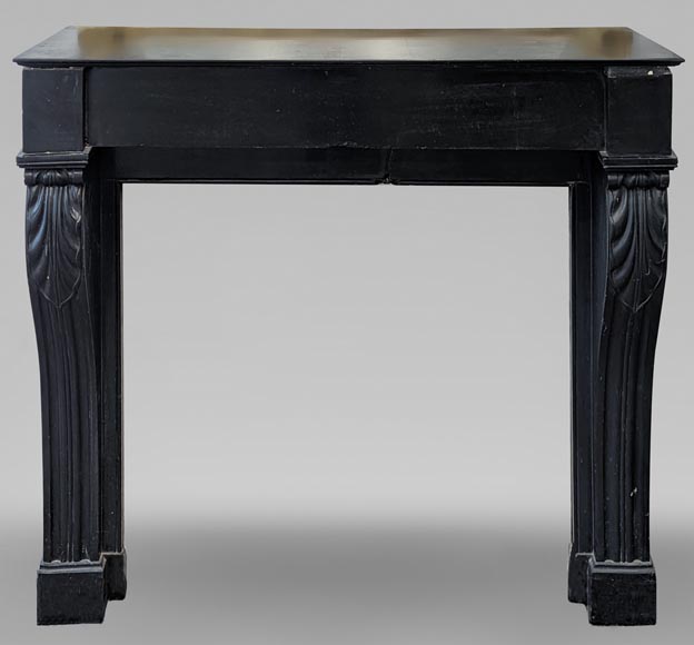 Fine Black marble Modillion mantel-0