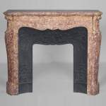 Louis XV style mantel in Brocatelle marble