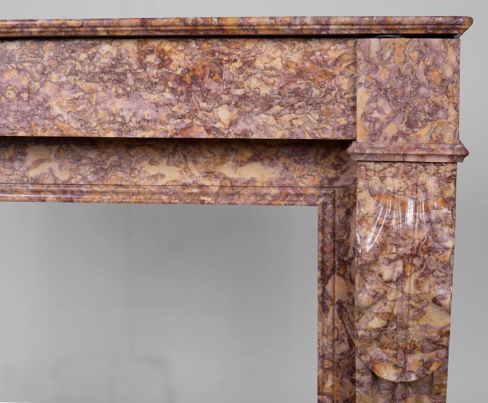 Louis XVI style mantel in Brocatelle marble-7