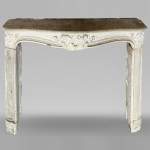 Louis XV period stone mantel