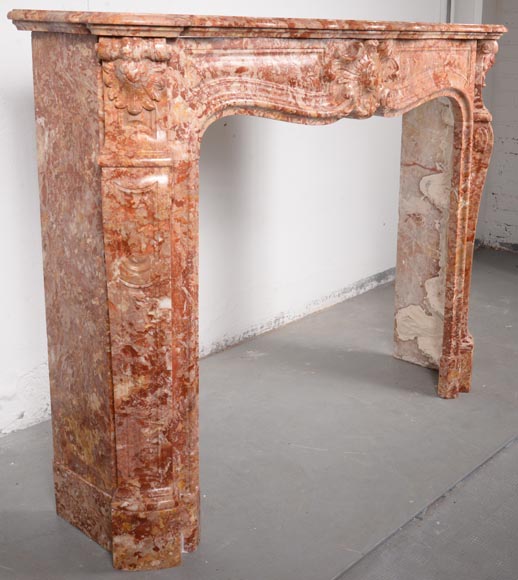 Louis XV style mantel in Breche from Saint-Maximin-2