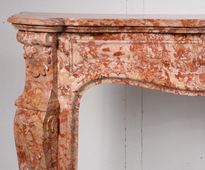 Louis XV style mantel in Breche from Saint-Maximin-3