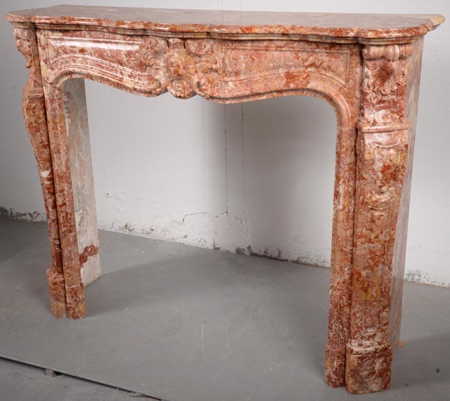 Louis XV style mantel in Breche from Saint-Maximin-5