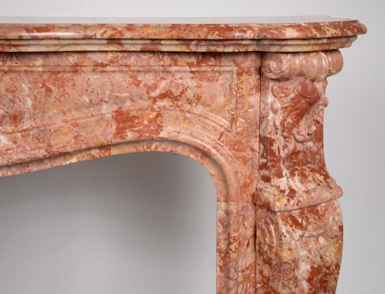 Louis XV style mantel in Breche from Saint-Maximin-6