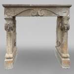 Stone mantel, 17th century