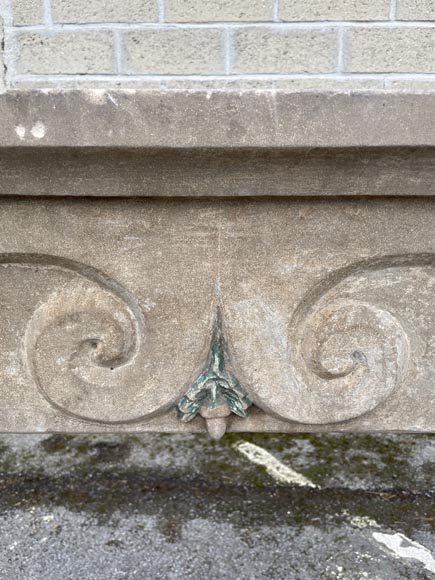 Stone mantel, 17th century-1