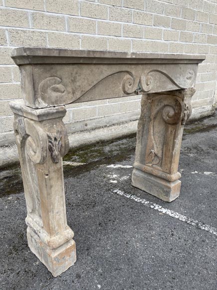 Stone mantel, 17th century-2