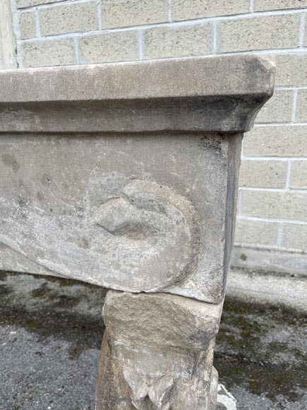 Stone mantel, 17th century-7