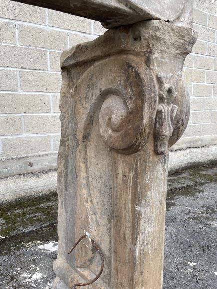 Stone mantel, 17th century-8