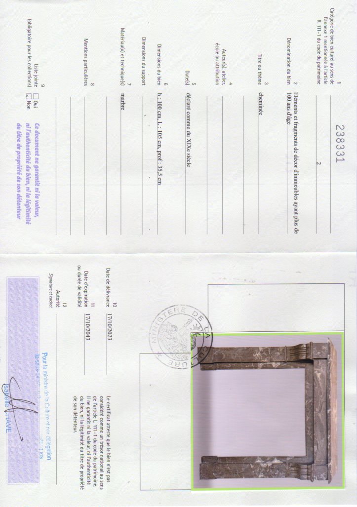 Export certificate