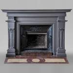 Napoleon III style mantel in painted wood