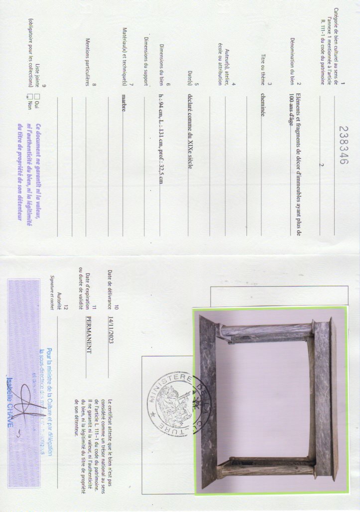 Export certificate