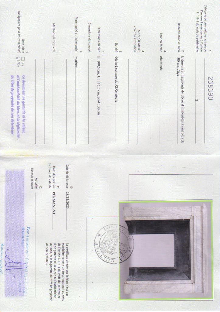 Export certificate