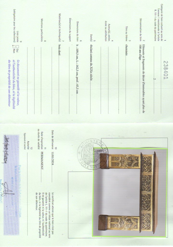 Export certificate