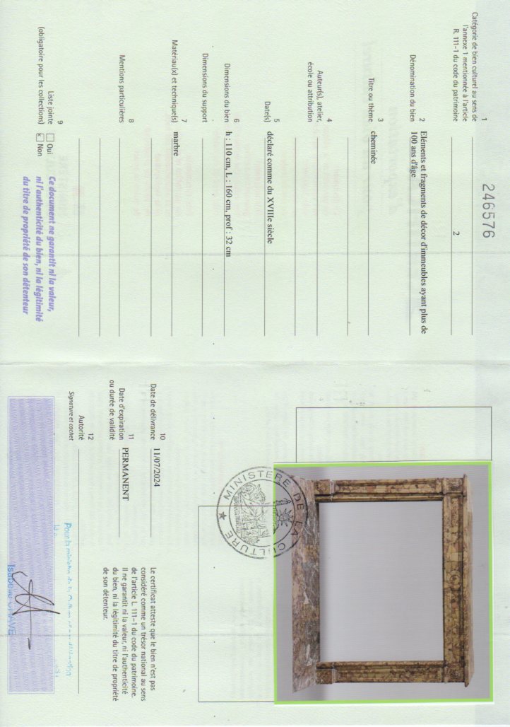 Export certificate