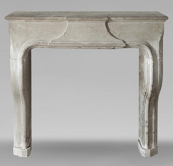 Small Burgundian-style fireplace carved in stone-0