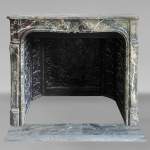 Small Louis XV period mantel in Campan marble