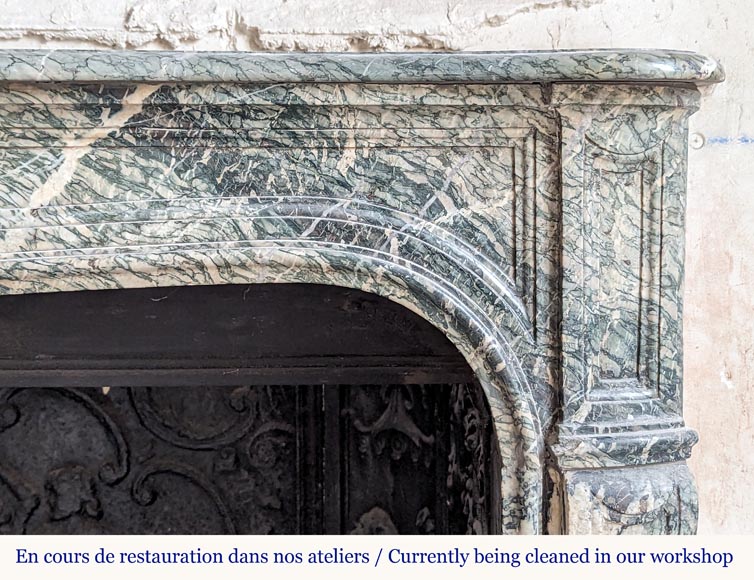 Small Louis XV period mantel in Campan marble-7