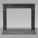 Louis XVI period mantel in Turquin marble