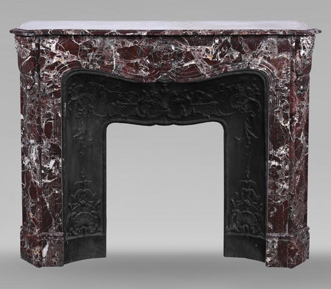 Louis XV style mantel in Levanto marble-0