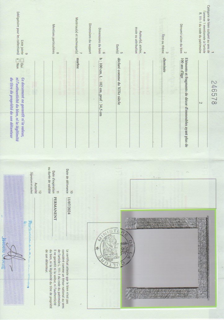 Export certificate