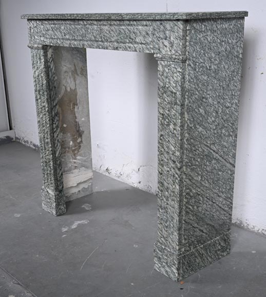 Louis XVI style mantel in Vert d'Estours marble-5