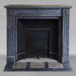 Louis XVI mantel in Turquin marble