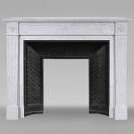 Louis XVI mantel in Carrara marble