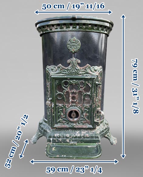 GODIN, Oval cast iron stove, 19th-20th century-8