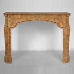 Regence period mantel in yellow marble