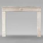 Louis XVI style mantel carved in period stone