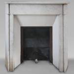 Louis XVI mantel in Carrara marble