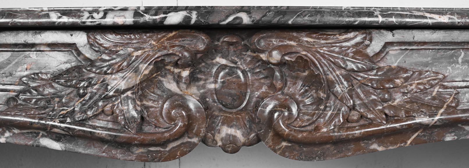 Louis XV period fireplace in red Rance marble-1