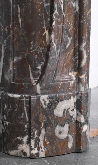 Louis XV period fireplace in red Rance marble-7