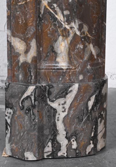 Louis XV period fireplace in red Rance marble-10