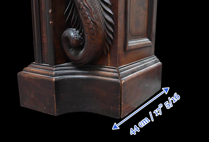 Gabriel VIARDOT – Japonist carved wooden fireplace, circa 1880 Gabriel VIARDOT – Japonist carved wooden fireplace, circa 1880-15