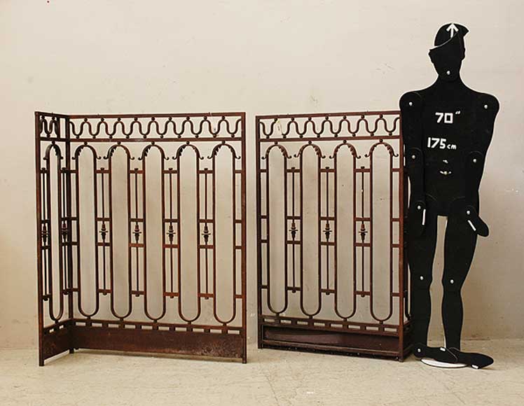 Wrought iron radiator screen-10