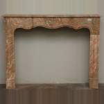 Louis XV style marble mantel